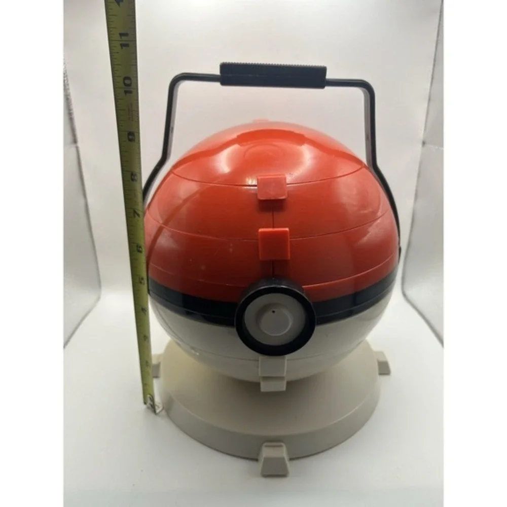 Vintage 1999‎ Pokemon Collector Marbles Pokeball Carrying Case & Marbles